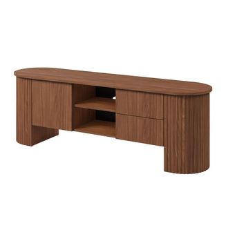 Petits Meubles Mueble tv 1 puerta 2 cajones 180 cm paneles laminados madera