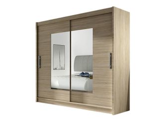 Mirjan24 Mobilier1 - Armario Closico 106, Roble Sonoma, 215x180x58cm, Puertas De Armario: Correderas, N&uacute;mero De Estantes: 0