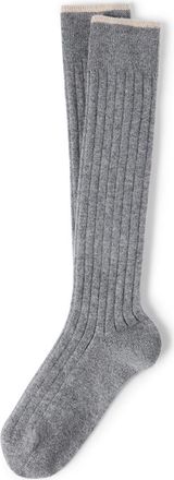 Brunello Cucinelli Cashmere knit socks in Medium Grey at Nordstrom, Size Xx-Large Eu