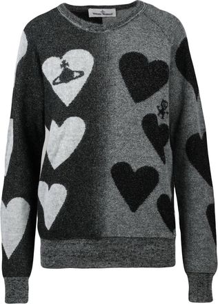 Vivienne Westwood Hearts Jumper with Unique Patchwork Design and Metallic Touch