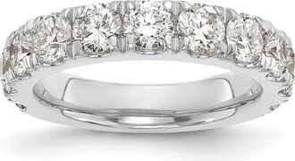 Diamond2Deal 14k Gold Lab Grown Diamond Wedding Band Ring 2Ct Clarity- VS Color- G-H