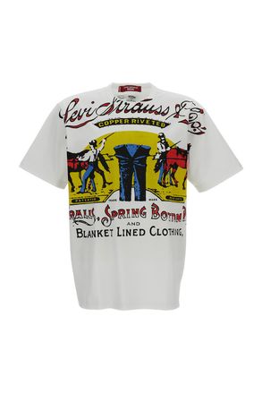 Junya Watanabe White Eye Crew Neck Cotton T-Shirt