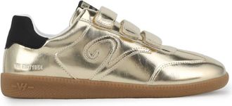 Vintage Havana Womens Pace Foil Sneaker In Gold