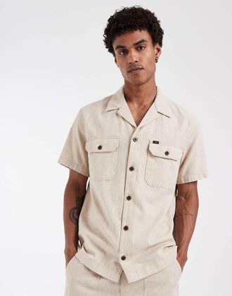 Lee Camicia giacca multitasche beige in coordinato-Neutro