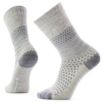 Smartwool Everyday Cozy Popcorn Cable Crew Socks Multifunktionssocken f&uuml;r Damen | grau