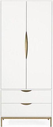 MR.WOOD Garderobenschrank Kobe White 195 x 80 cm