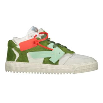 Off-white Casual Lace-Up Trainers with Logo Charm - male - Off White - Sneakers - Multicolor - 5 UK - Shoes