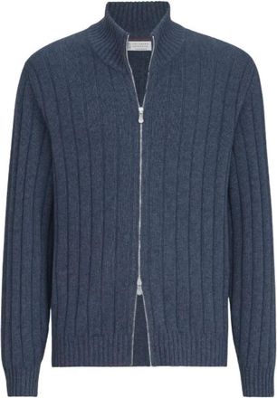Brunello Cucinelli Uomo, Maglie, Blu, L, new