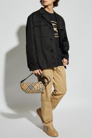 Burberry T-shirt With Logo, Mens, Black