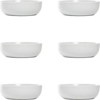 10 Strawberry Street Set Of 6 Wazee Matte Coupe Dinnerware Bowls