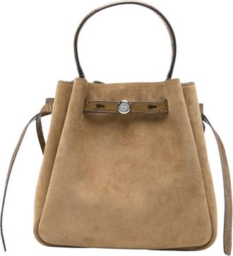 Tory Burch Beige Romy Small Bucket Bag