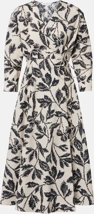 Max Mara Camino printed cotton wrap dress