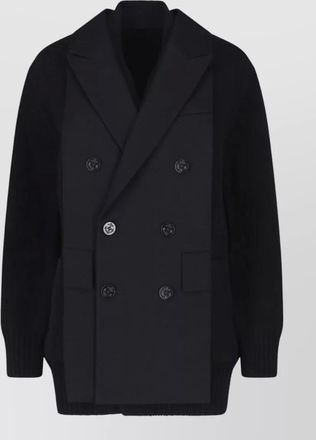 sacai wool blazer