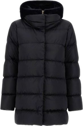 Herno Piumino A-Shape - Dames - Dons jassen - Zwart - M - Satijn - Jassen