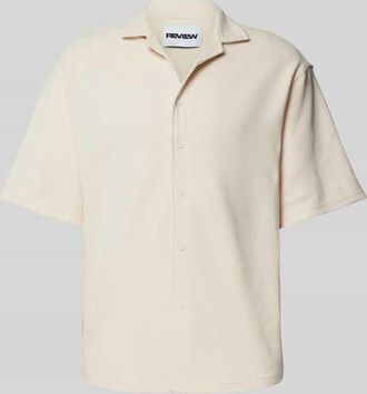 Review Relaxed Fit Freizeithemd mit Strukturmuster in Ecru, Gr&ouml;&szlig;e XS