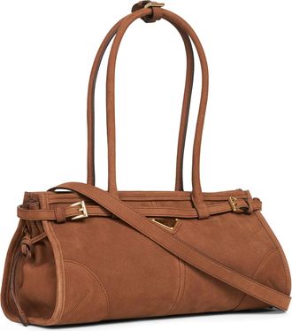 Prada Womens Handbag Bonnie Brown Calf Leather Handbags Hand Bags