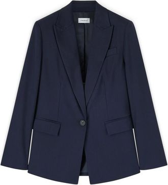 Motivi Blazer in cady monopetto - - Jackets - Donna - Blu - 2XL