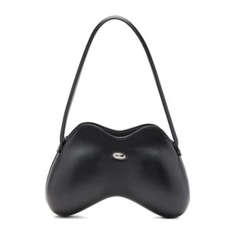 Diesel Shoulder Bags, female, Black, Size: ONE SIZE Sculptural Shoulder Bag