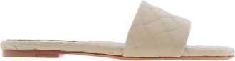 Bottega Veneta Intreccio Leathe Amy Flat Mules, Brand Size 38 ( US Size 8 )