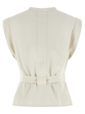 Christophe Lemaire Cotton Vest - White