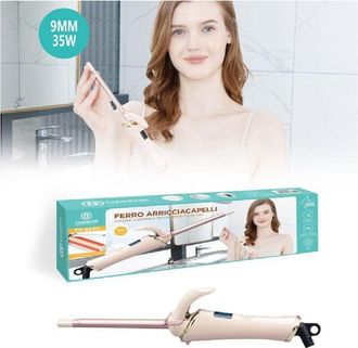 Trade Shop Trade Shop - Ferro Arricciacapelli Rivestito In Ceramica Arricciatore Capelli 35w 9mm Tx-8340