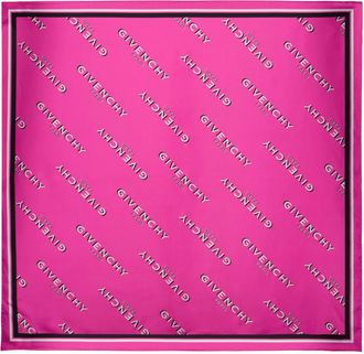 Givenchy Shadow Silk Square - Dames - Zijden sjaals - Roze - ONE Size - Accessoires