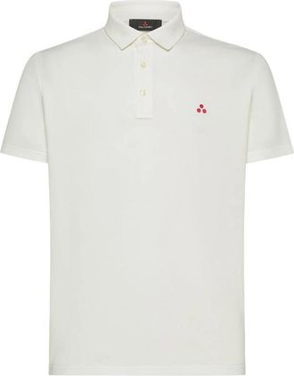 Peuterey Elegante poloshirt met korte mouwen - Heren - Polos - Beige - XL - Katoen - Tops