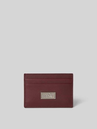 Maison Margiela Cardholder aus echtem Kalbsleder in Mittelbraun, Gr&ouml;&szlig;e 1