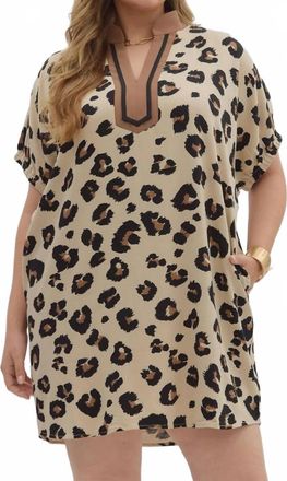 Entro Womens Lydia Dress In Leopard