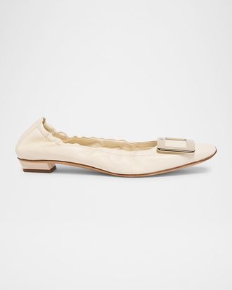 フラットシューズ ROGER VIVIER Woman Ballet flats Beige RVW44938140RNK 5T97 U Look Ballerinas in patent leather Beige Woman
