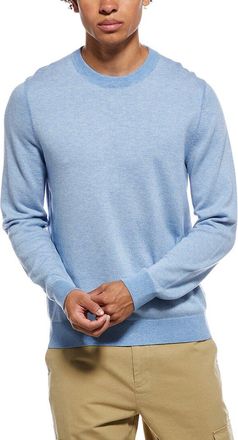 Vince White Multi Birdseye Wool-Blend Crewneck Sweatshirt