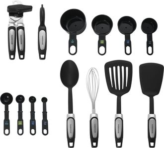 KitchenAid Professional 14-Piece Kitchen Tool and Gadget Kitchen Utensil Set in Black