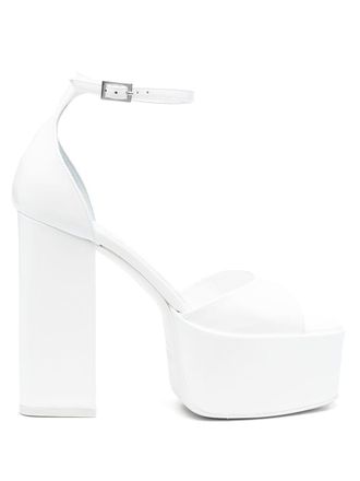 PARIS TEXAS Tatiana 110mm platform sandals - White