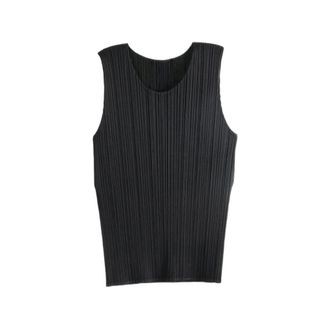 Issey Miyake Pleated Sleeveless Top