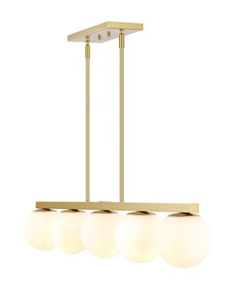 Jonathan Y Designs Jonathan Y Luca Parisian 45.5In 5-Light Globe Linear Led Pendant