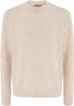 Missoni Heren, Truien, Beige, Maat: S Kasjmier