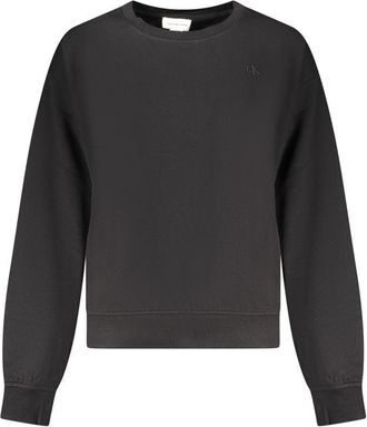 Calvin Klein Zwarte Katoenen Dames Sweatshirt