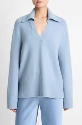 Vince Oversize Wool & Cashmere Blend Sweater in Pacific at Nordstrom Rack, Size X-Small