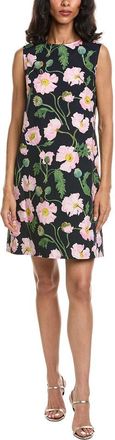 Oscar De La Renta Oscar De La Renta Poplin Shift Dress