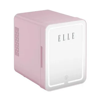Elle Mini Nevera Cosm&eacute;tica 4l Con Espejo Led - Nevera Belleza Caliente Y Fr&iacute;a Para Skincare, Cuidado Y Cosm&eacute;tico, Iluminaci&oacute;n T&aacute;ctil Ajustable, Estante Ext