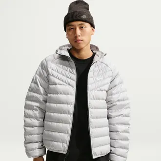 Nike Mens Windrunner Lightweight Down Microchannel Jacket in Grey | JA0741-097