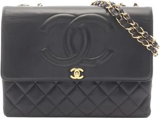 Chanel Borsa a spalla Coco Mark matelass&eacute; 1991-1994 - Nero