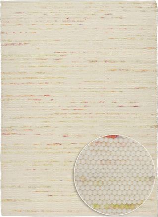 THEKO Alfombra tejida a mano en lana virgen - pastel 70x140 cm