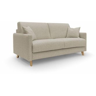 Divani.Store Divani.store - Edgar Divano letto matrimoniale in tessuto felis impermeabile T03 180 cm (mat. 140x197) beige