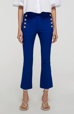 Derek Lam Robertson Slim Crop Straight Leg Pants in Cobalt at Nordstrom Rack, Size 18 (Similar To 16W-18W)