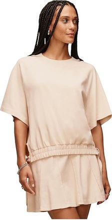 UGG Jalani Short Sleeve Top Womens Clothing Cream : SM, Cotton/Elastane