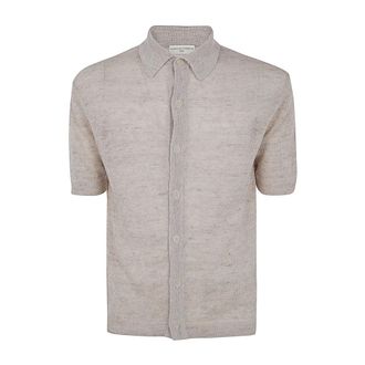 FILIPPO DE LAURENTIIS Heren, Overhemden, Grijs, Maat: 2XL Linnen