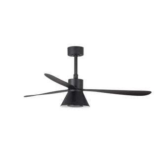 Faro Barcelona Amelia L Ventilador Negro/negras Wall Control Cct