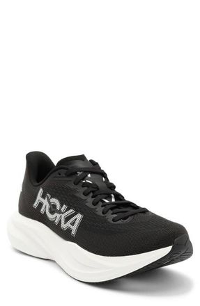 Hoka One One Mach 7 Running Shoe in Black /White at Nordstrom, Size 10.5