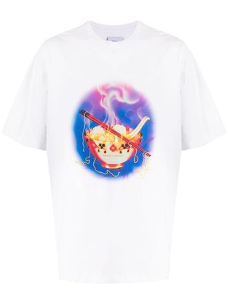 Opening Ceremony Noodle slim-fit T-shirt - men - Cotton/Cotton - M - White